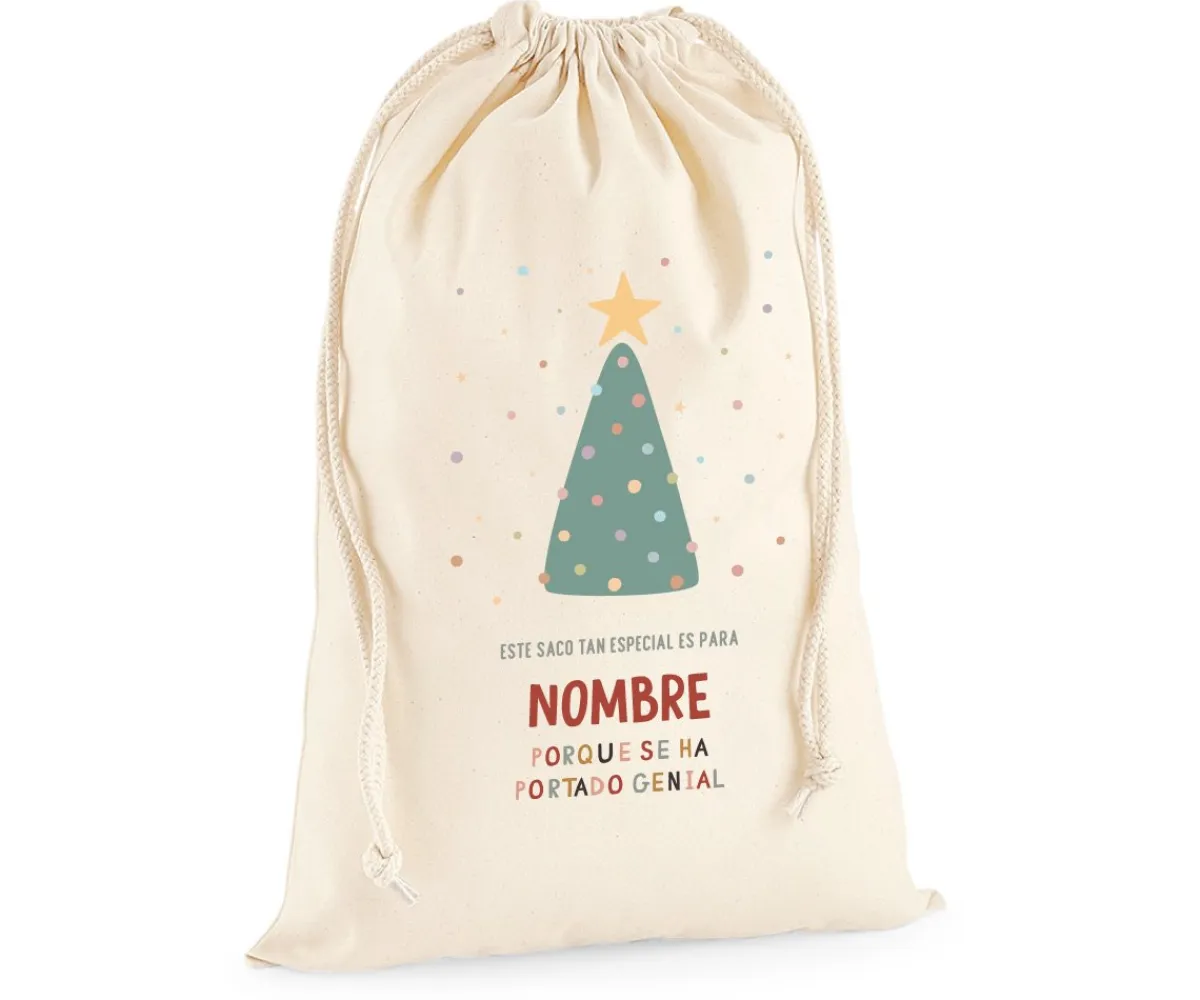 Sacos Navidad Personalizados^Tutete Saco Grande Personalizado Christmas Tree