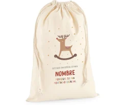 Sacos Navidad Personalizados^Tutete Saco Grande Personalizado Rudolph