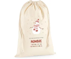 Sacos Navidad Personalizados^Tutete Saco Grande Personalizado Snowman
