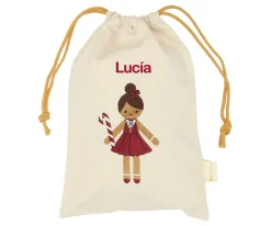 Sacos Navidad Personalizados^Fabelab Saco Navidad Pequeño Gingerbread Girl Personalizable