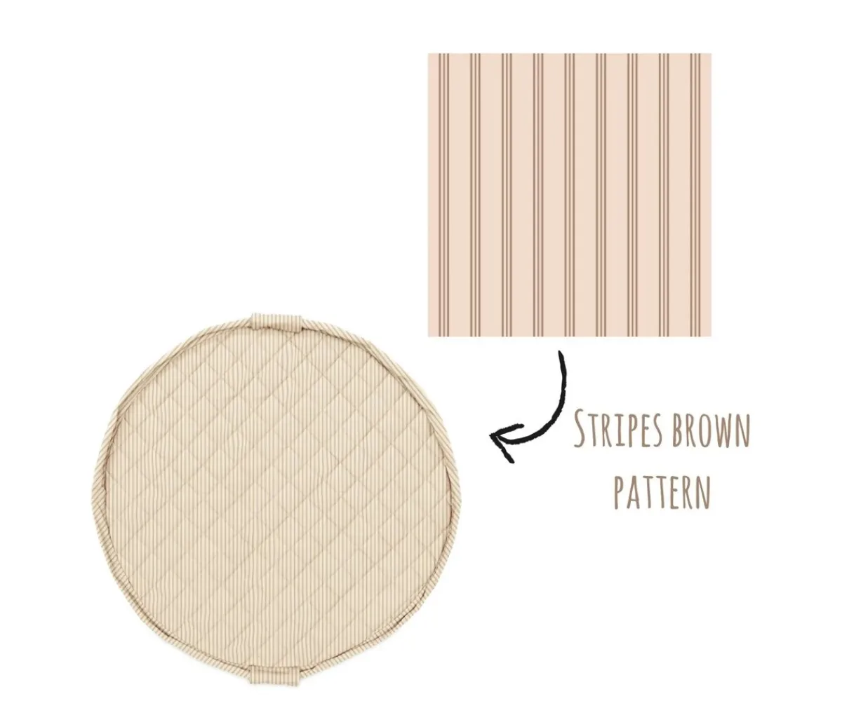 Clearance Saco Organic Noomad SOFT Reversible Stripes Brown Niños Juguetes Para Niños De Un Año|Juguetes Para Recién Nacidos