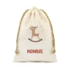 Sacos Navidad Personalizados^Tutete Saco Pequeño NOMBRE Personalizado Rudolph