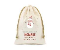 Sacos Navidad Personalizados^Tutete Saco Pequeño Personalizado Snowman