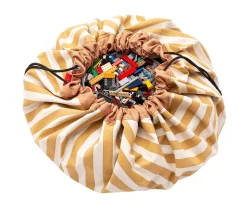 Best Saco Noomad Stripes Mustard Niños Juguetes Más Recomendados|Organizadores De Juguetes