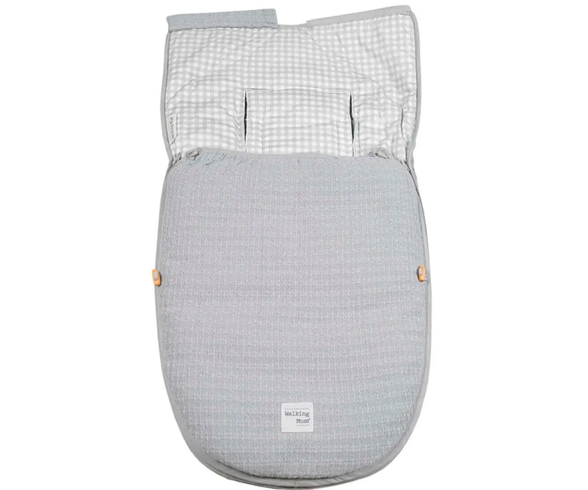 Sacos Carro Bebé^Walking Mum Saco Portabebé 2 en 1 I Love Vichy Grey