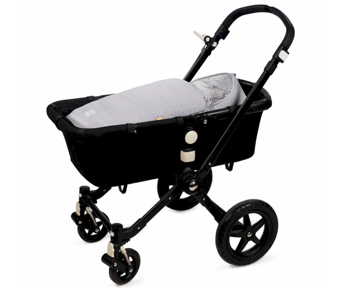 Sacos Carro Bebé^Walking Mum Saco Portabebé 2 en 1 I Love Vichy Grey