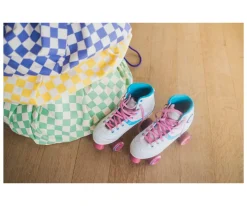 Sale Saco Reversible Noomad Vichy Purple Niños Organizadores De Juguetes|Organizadores