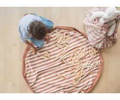 Clearance Saco Reversible Noomad Stripes Brown Organizadores|Alfombras Infantiles