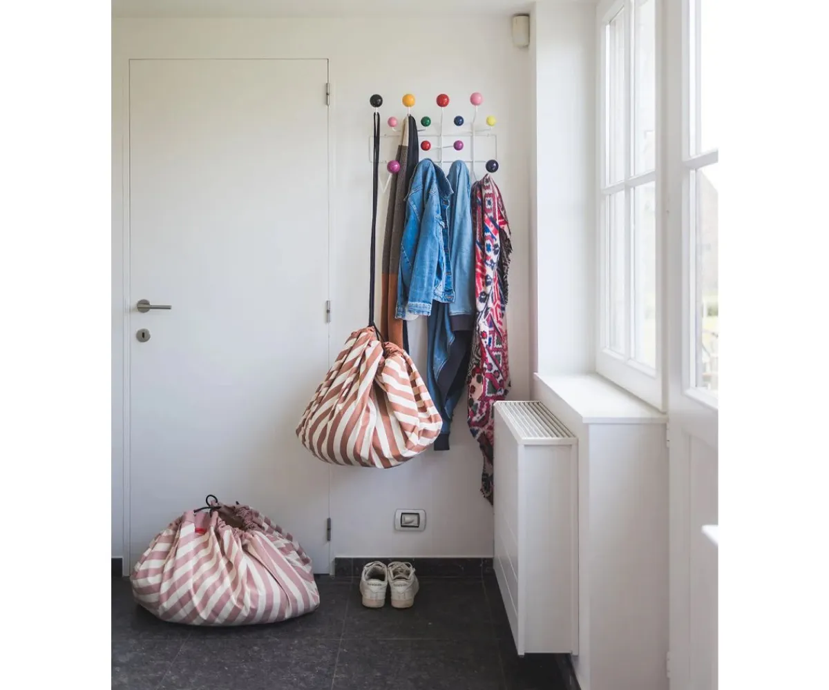 Clearance Saco Reversible Noomad Stripes Brown Organizadores|Alfombras Infantiles