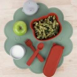 Salvamanteles Infantiles^We Might Be Tiny Salvamanteles Silicona Jelly Sage