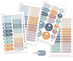 Outlet Sello Personalizado Gran Estrella + Combinado Termo y Pegatinas Atardacer Estrella Etiquetas Personalizadas|Sellos Personalizados