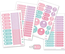 Outlet Sello Personalizado Gran Estrella + Combinado Termo y Pegatinas Rosa Estrella Sellos Personalizados|Colecciones Vuelta Al Cole