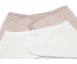 Secababitas^Jollein Set 2 Bandanas Wild Rose/Oatmeal