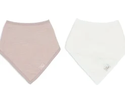 Secababitas^Jollein Set 2 Bandanas Wild Rose/Oatmeal