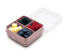Fiambreras Infantiles^Melii Set 4 Compartimentos Snackle Box Petite Rosa