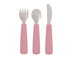 Cubiertos Infantiles^We Might Be Tiny Set 3 Cubiertos Feedie Dusty Rose
