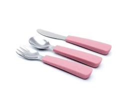 Cubiertos Infantiles^We Might Be Tiny Set 3 Cubiertos Feedie Dusty Rose