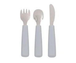 Cubiertos Infantiles^We Might Be Tiny Set 3 Cubiertos Feedie Gris