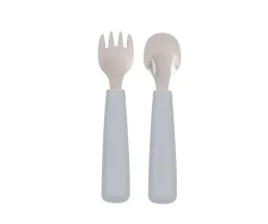 Cubiertos Infantiles^We Might Be Tiny Set 2 Cubiertos Feedie Gris