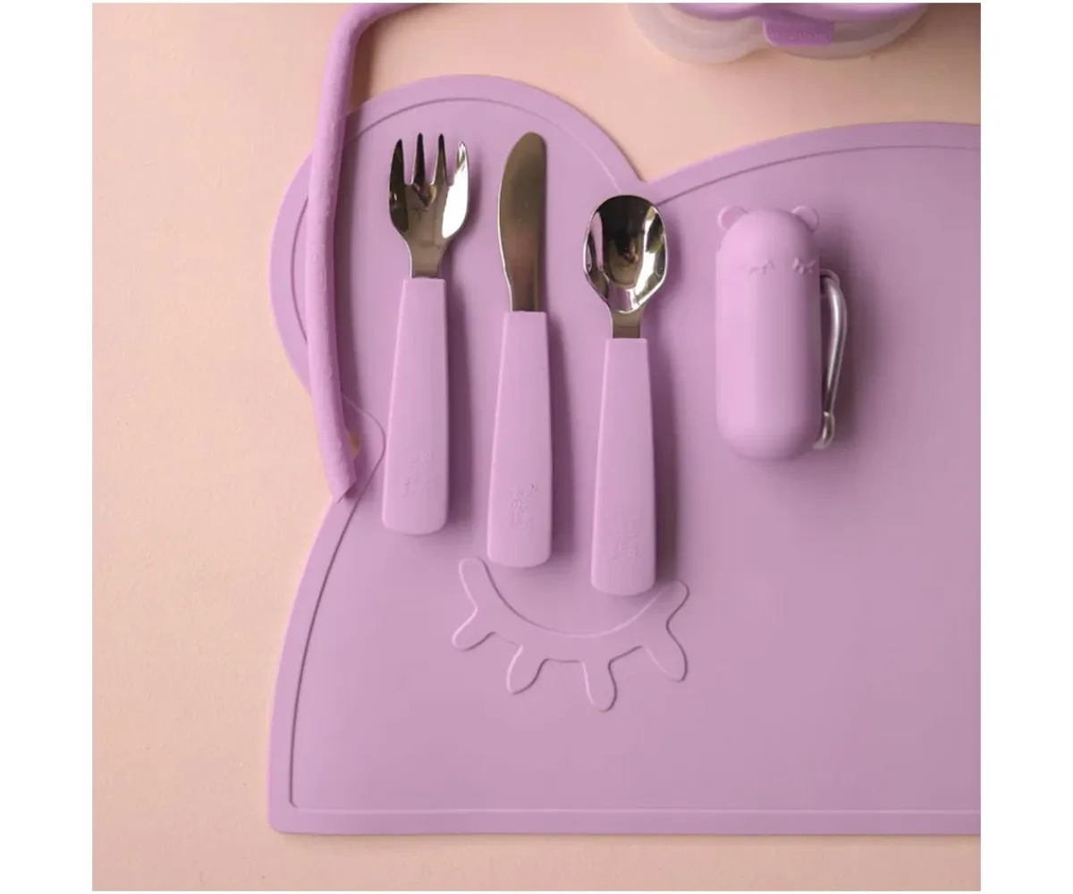 Cubiertos Infantiles^We Might Be Tiny Set 3 Cubiertos Feedie Lilac
