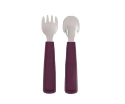 Cubiertos Infantiles^We Might Be Tiny Set 2 Cubiertos Feedie Plum