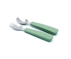 Cubiertos Infantiles^We Might Be Tiny Set 2 Cubiertos Feedie Sage
