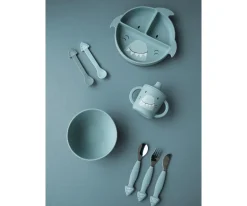 Cubiertos Infantiles^Trixie Set 3 Cubiertos Silicona Mr. Shark