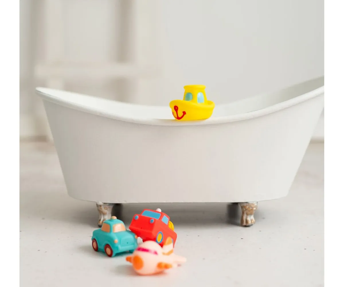 Outlet Set 4 Juguetes de Baño Vehicles Niños Juguetes De Baño|Juguetes Bebé 6 Meses