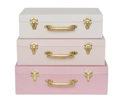 Juguetes Más Recomendados^JaBaDaBaDo AB Set 3 Maletas Organizadoras Rosa