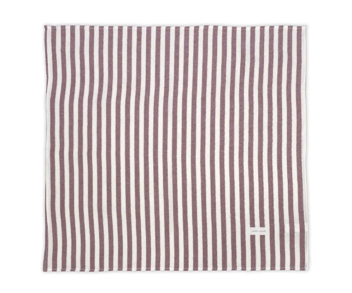 Muselinas Bebé^Pasito a Pasito Set 2 Muselinas Cherry Rayas 70 x 70 cm