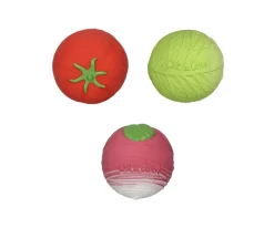New Set 3 Pelotas Sensoriales, Mordedor y Juguete de Baño Veggie Salad Mordedores|Juguetes Para Recién Nacidos