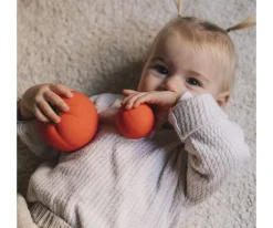 New Set 3 Pelotas Sensoriales, Mordedor y Juguete de Baño Veggie Salad Mordedores|Juguetes Para Recién Nacidos