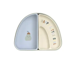 Vajilla Infantil^Lassig Set 3 Platos Silicona Happy Fruits Lemon