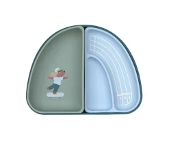 Vajilla Infantil^Lassig Set 3 Platos Silicona Tiny Team Dog