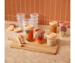 Hot Set 12 Recipientes Herméticos Hermisized Valencia Fiambreras Infantiles|Cajas De Almuerzo