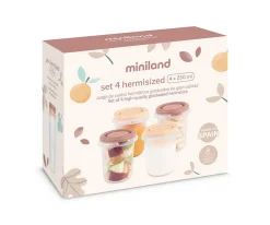 Discount Set 4 Recipientes Herméticos Hermisized Valencia 250 ml Cajas De Almuerzo|Fiambreras Infantiles