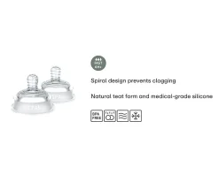 Tetinas^Mepal Set 2 Tetinas Para Biberón Mio Flujo Rápido