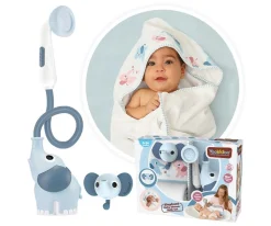 Hot Set Baño Ducha Elefante y Capa Azul Niños Juguetes De Baño|Juguetes Para Recién Nacidos