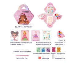 Discount Set Creativo 3 en 1 Desfile Modas Princesas Niños Manualidades Para Niños|Pintura De Uñas, Brillos Y Tattoos