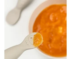 Hot Set Cucharas de Aprendizaje Tiny Farm Sand Cubiertos Infantiles|Baby Led Weaning