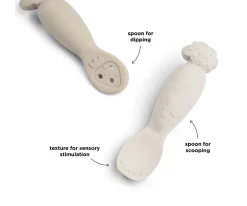 Hot Set Cucharas de Aprendizaje Tiny Farm Sand Cubiertos Infantiles|Baby Led Weaning
