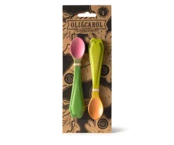 Cubiertos Infantiles^Oli & Carol Set Cucharas Madera Ramona & Cathy