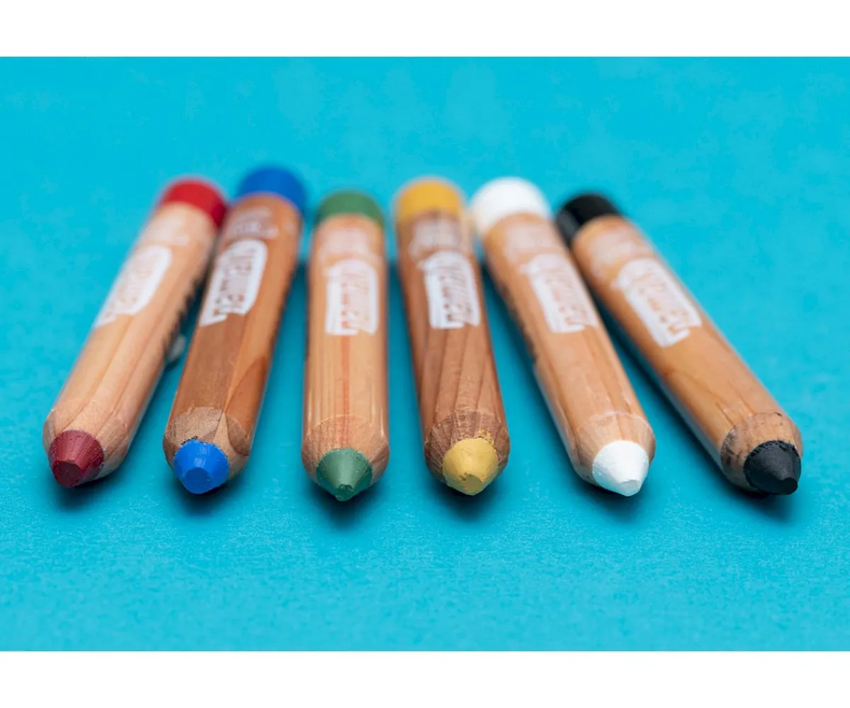 Pintura De Uñas, Brillos Y Tattoos^Namaki Set De 6 Lápices Maquillaje Facial Colores Rainbow