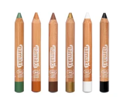 Hot Set de 6 Lápices Maquillaje Colores Vida Salvaje Niños Disfraces Para Niños|Pintura De Uñas, Brillos Y Tattoos