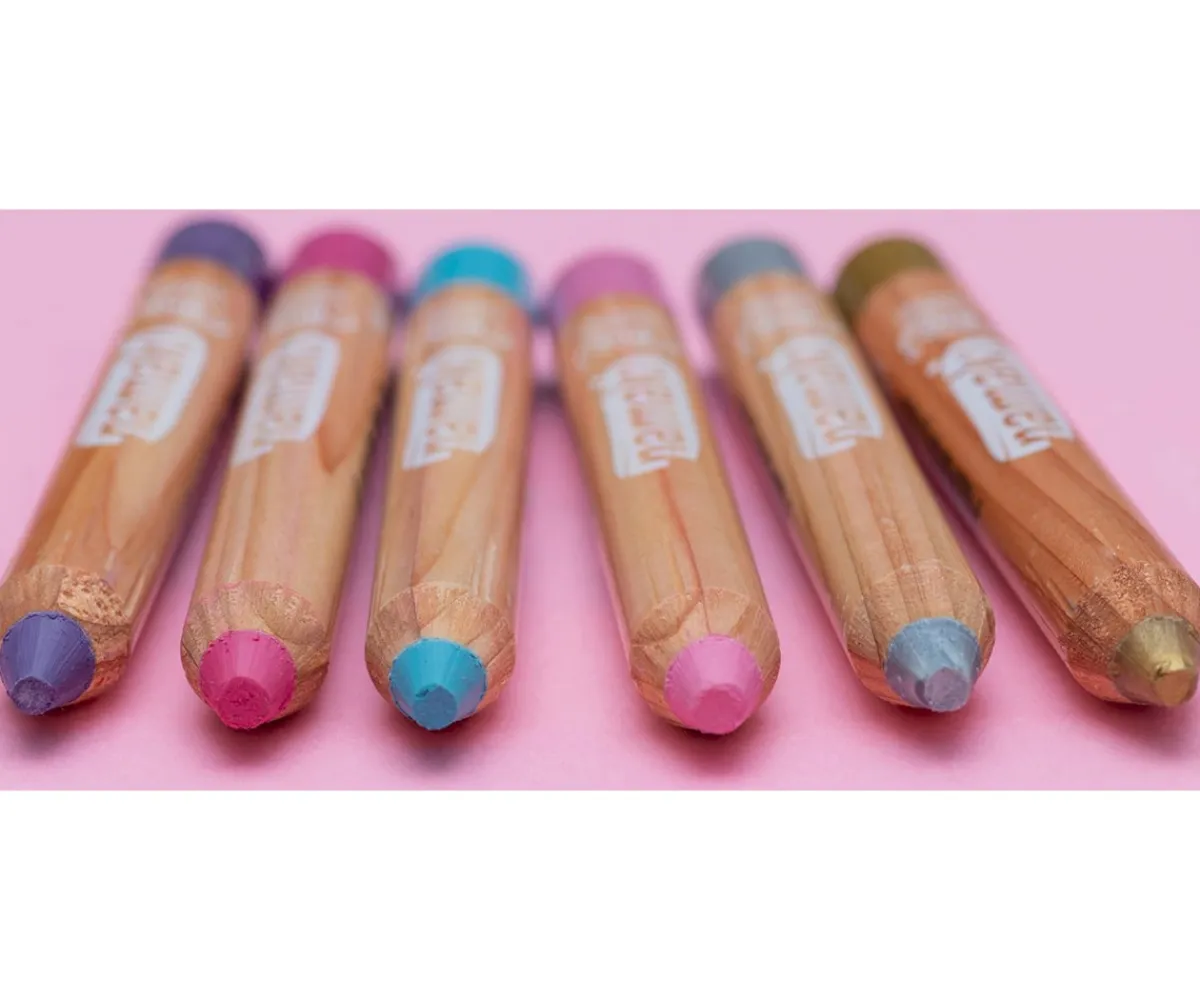 Pintura De Uñas, Brillos Y Tattoos^Namaki Set De 6 Lápices Maquillaje Facial Colores Magical Worlds