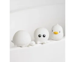 Iluminación^Rabbit & Friends Set de 3 Mini Lámparas Ocean Tortuga, Patito y Pulpo