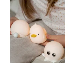 Iluminación^Rabbit & Friends Set de 3 Mini Lámparas Ocean Tortuga, Patito y Pulpo