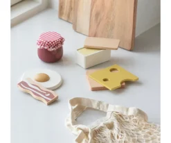 Outlet Set de Comestibles de Madera Desayuno Niños Juguetes Para Niños De Un Año|Cocinitas De Juguete