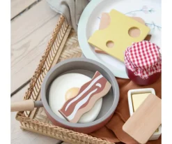 Outlet Set de Comestibles de Madera Desayuno Niños Juguetes Para Niños De Un Año|Cocinitas De Juguete