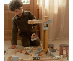 Clearance Set de Construcción con Grúa de Madera FSC Niños Juguetes Niños 5 Años|Juguetes Niños 3 Años